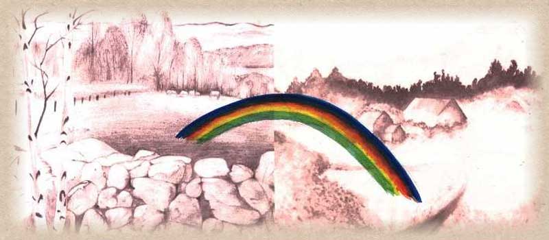 rainbow landscape
